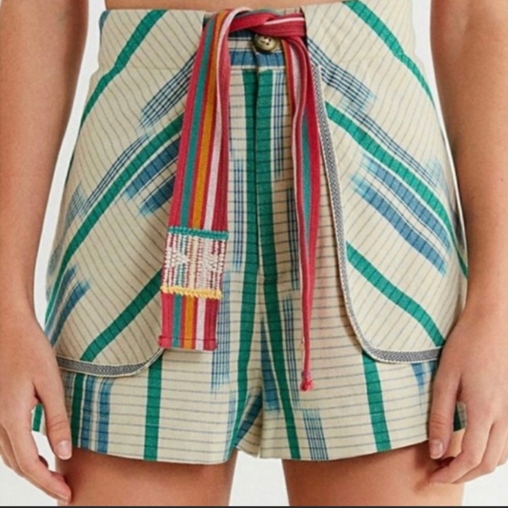 Urban Outfitters High Waisted Belted Shorts